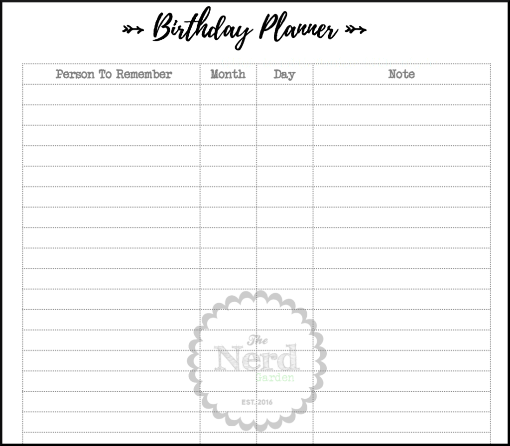 birthday-planner